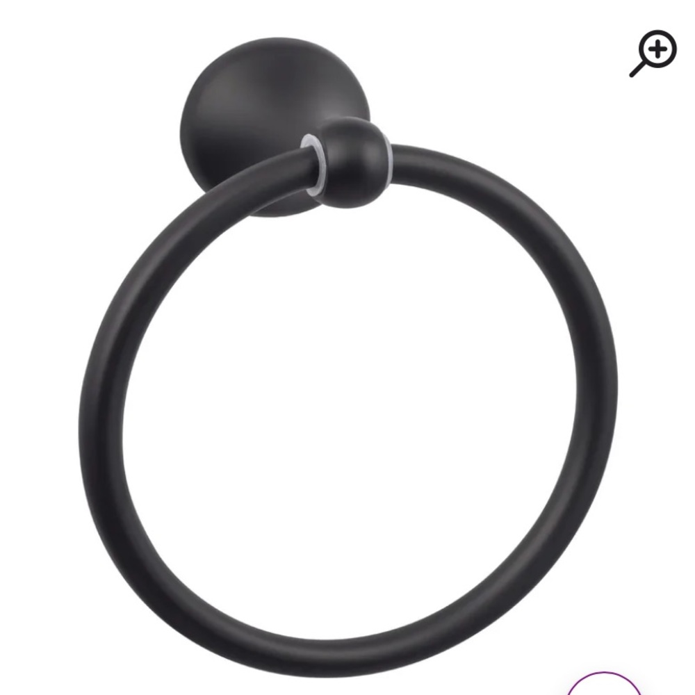 Brand new towel ring black